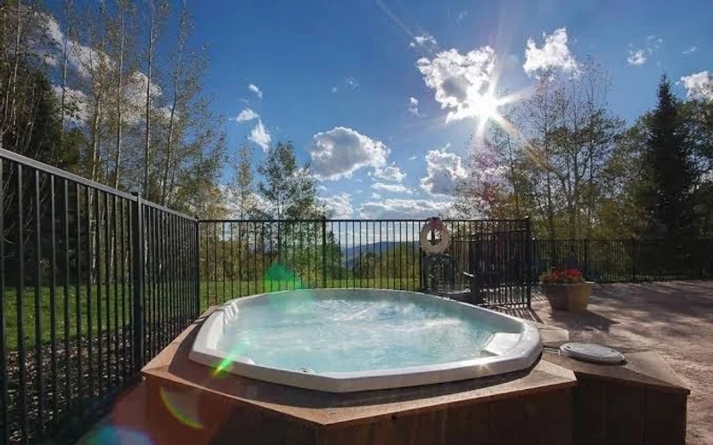 Studio at the Scandinavian Lodge beside the Right-O-Way trail, ski-out lodging above the base in Steamboat, Colorado
