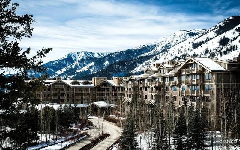 Four Seasons Resort Jackson Hole on the Teton Village snowfront, the ski-in ski-out hotel beside the beginner lifts in Wyoming