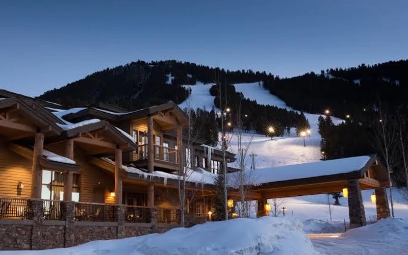 Grand View Lodge beside Snow King in the town of Jackson, twelve miles from the ski-in ski-out hotels of Jackson Hole, Wyoming