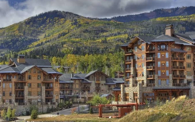 Hyatt Centric Park City beside the Sunrise Gondola in upper Canyons Village, a ski-in ski-out hotel in Park City, Utah