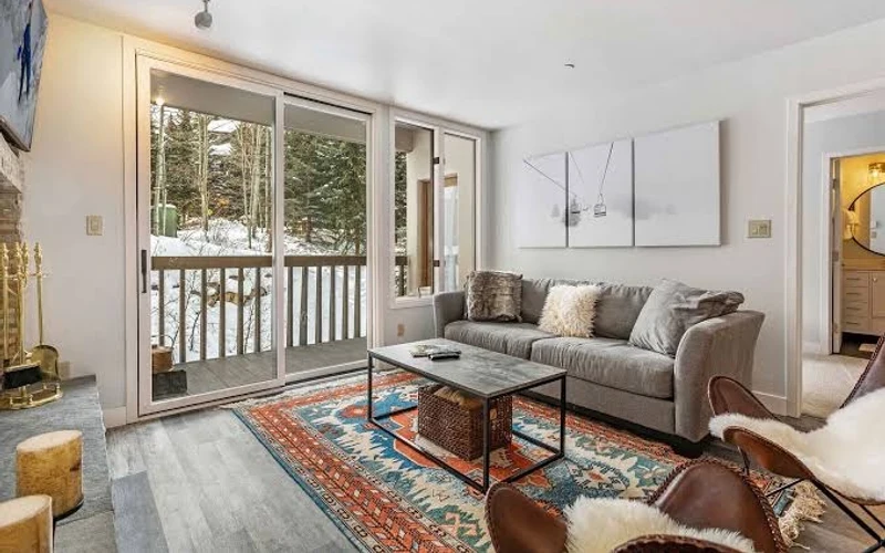 Townsend Place condo on the Oxford Court skiway, ski-in ski-out lodging at Beaver Creek, Colorado