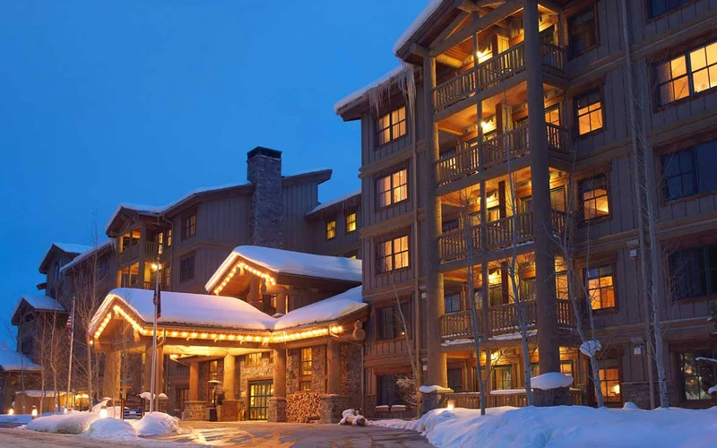 Teton Mountain Lodge & Spa on Cody Lane in Teton Village, near the ski-in ski-out hotels of Jackson Hole, Wyoming